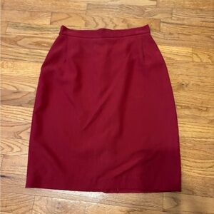 Elegant Red Women's Skirt